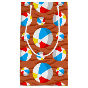 Beach Balls Red Sand Small Gift Bag