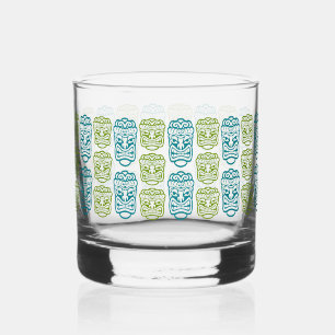 Beach Bar Party Retro Tiki Whiskey Glass