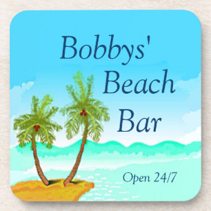 Beach Bar Personalise It Coaster