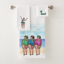 Beach Bathing Beauty Towel Set