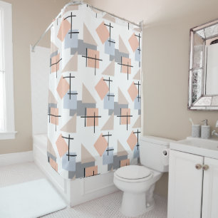 Beach Bauhaus  Shower Curtain
