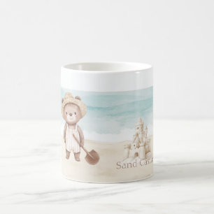 Beach Bear Sand Castle Coffee Mug