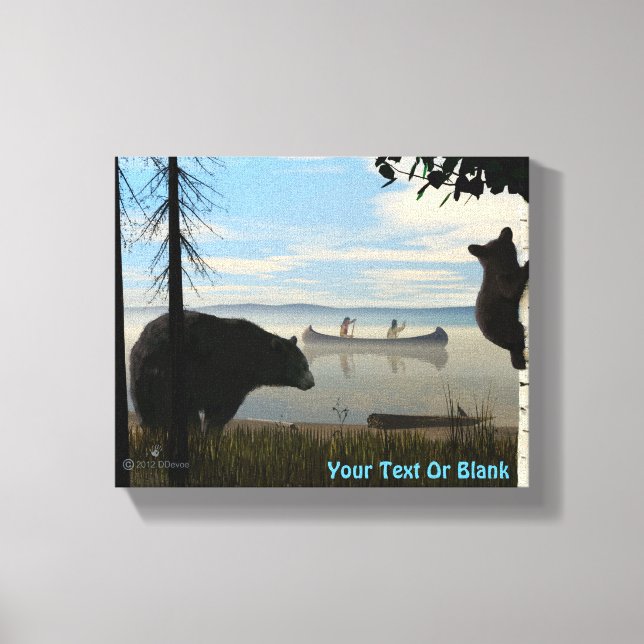 Beach Bears Canvas Print (Front)