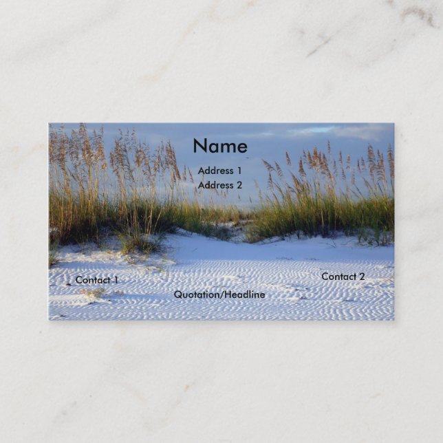 Beach Beauty Business Card (Front)
