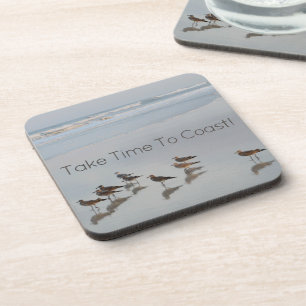 Beach Birds Coastal Tropical Nature Photography Coaster