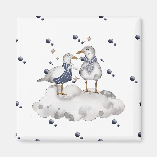 Beach Birds Magnet (Front)