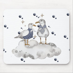 Beach Birds Mouse Pad