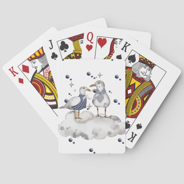 Beach Birds Playing Cards (Back)