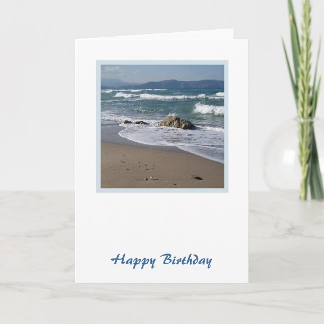 Beach Birthday Card (Front)