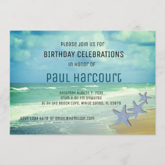 Beach Birthday Invitation