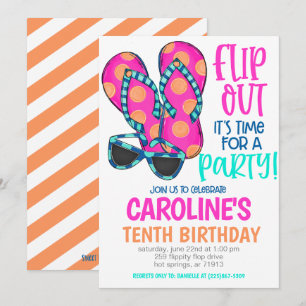 Beach Birthday Party Invitation