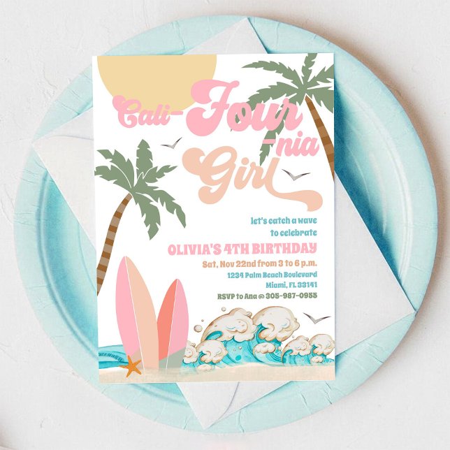 Beach Birthday Surf Party Invitation (Creator Uploaded)