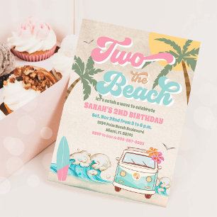 Beach Birthday Surf Party Invitation