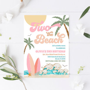 Beach Birthday Surf Party Invitation