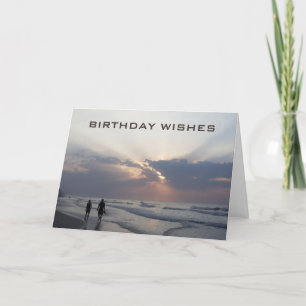 BEACH BIRTHDAY WISHES FOR THE BEST ONE YET HOLIDAY CARD