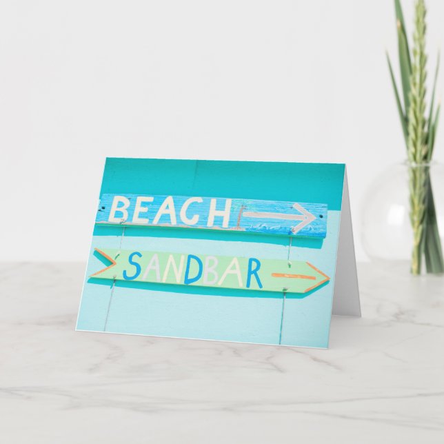 Beach Blank Note Card (Front)