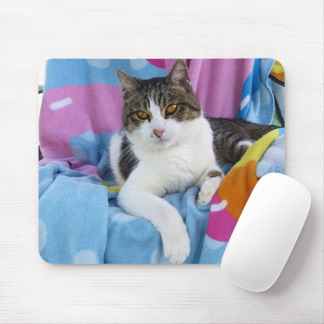 Beach Blanket Cutie Mouse Pad (With Mouse)