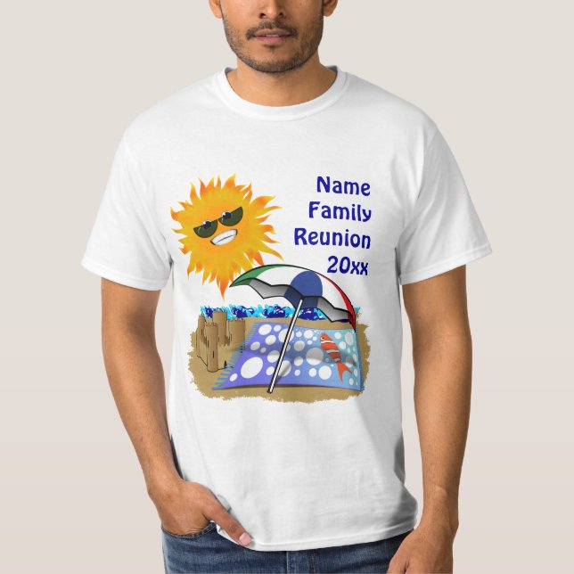 Beach Blanket Family Reunion T-Shirt (Front)