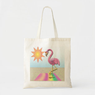 Beach Blanket Flamingo Tote Bag