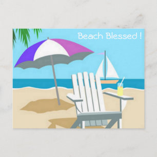 Beach Blessed Postcard