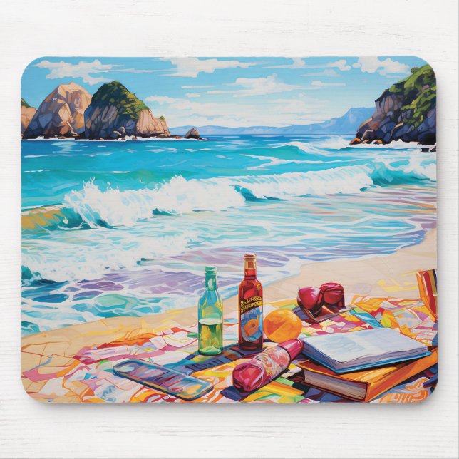 Beach Bliss Mouse Pad (Front)