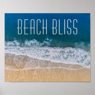 Beach Bliss Palm Coast Tropical Dream Custom Text Poster