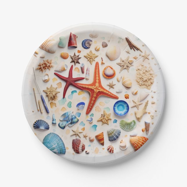 Beach Bliss Paper Plate (Front)