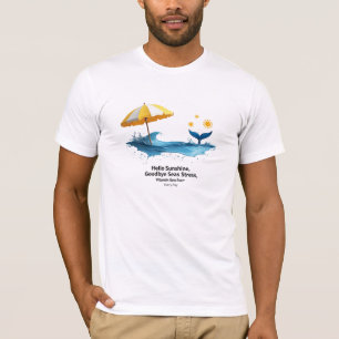 Beach Bliss “Vitamin Sea” Premium Graphic  T-Shirt