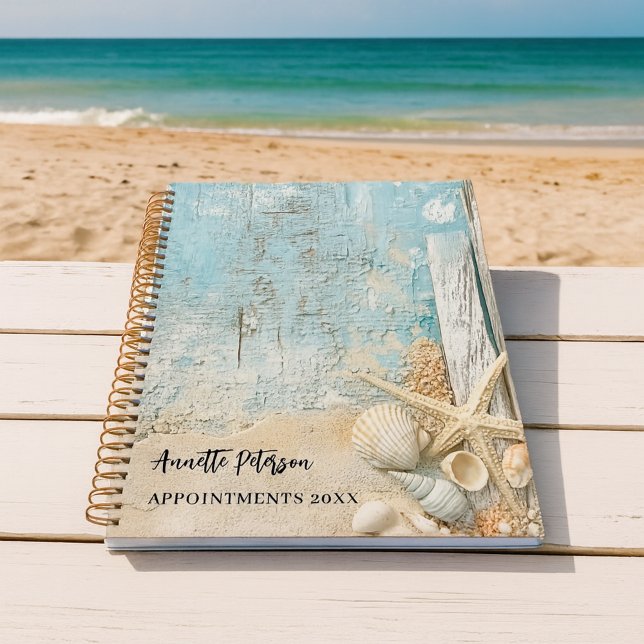 Beach blue sand starfish shell 2026 planner (Creator Uploaded)