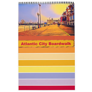Beach Boardwalk Pop Art Calendar