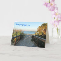 Beach Boardwalk Praying For You Scripture Message
