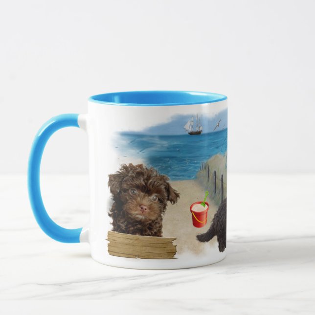 beach Bolonka-01 Mug (Left)