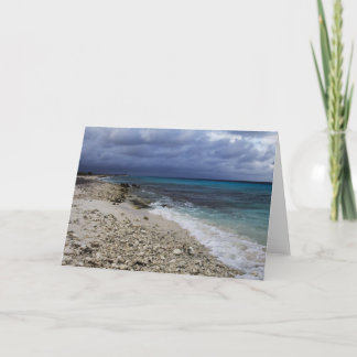 Beach..Bonaire Caribbean Greeting Card