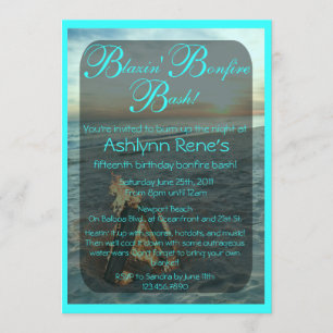 Beach Bonfire Invitation