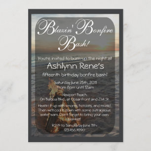 Beach Bonfire Invitation