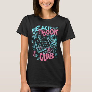 Beach Book Club Seashell Starfish Summer Vacation T-Shirt