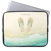 Beach Botanical Flip Flops