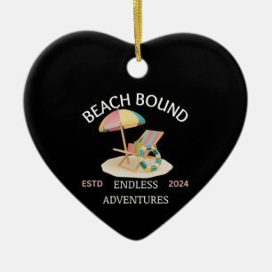 Beach Bound Ceramic Ornament