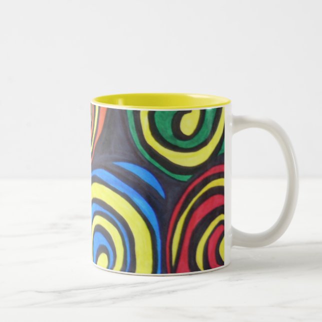Beach Boys Swirls Two-Tone Coffee Mug (Right)