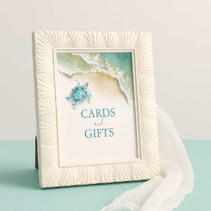Beach Bridal Shower Cards & Gifts Sign
