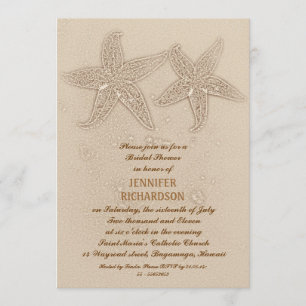 BEACH BRIDAL SHOWER INVITATIONS