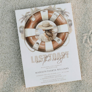 Beach Bride Last toast on the coast Invitation
