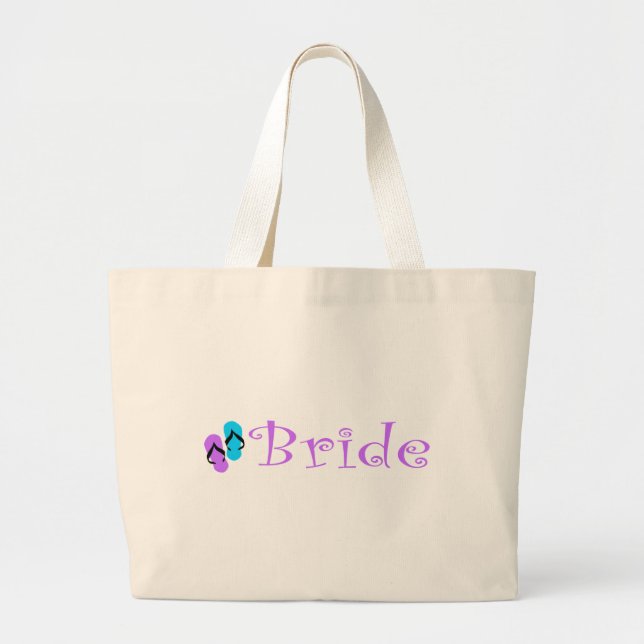 Beach Bride Tote Bag (Front)
