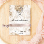 Beach Bridesmaid Hair Tie Scrunchie Holder  Enclosure Card<br><div class="desc">Place a scrunchie or hair tie around the card for an adorable and useful way to thank your bridesmaids. Perfect for beach weddings and bachelorette parties.</div>