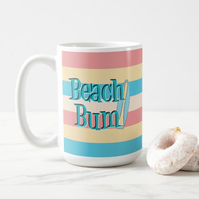 Beach Bum 15 oz. Mug (With Donut)