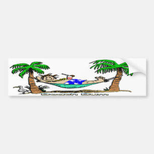 Beach Bum Bumper Sticker