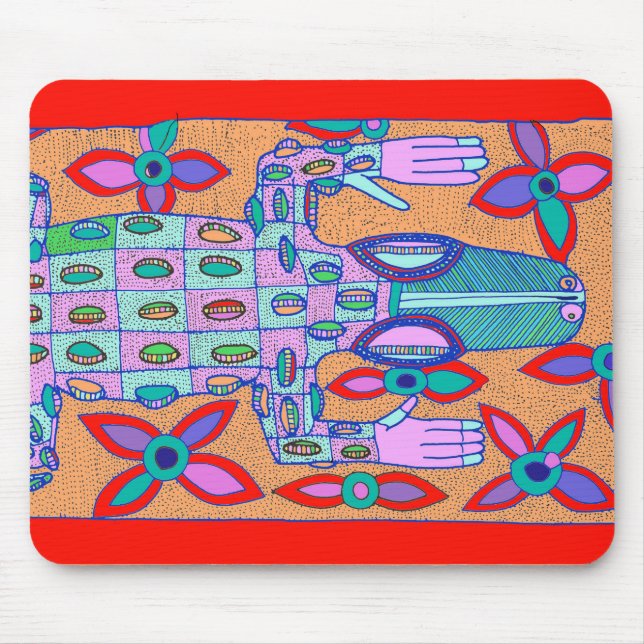 Beach Bum Croc Mouse Pad (Front)