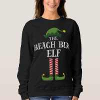 Beach Bum Elf Matching Family Christmas Funny Elf