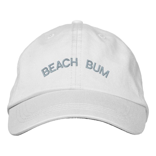Beach Bum Embroidered Hat (Front)