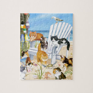 Beach Bum Kittens Puzzle